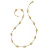 Black Bow Jewelry Multi Finish 6mm Bead Station Necklace in 14k Yellow Gold, 17 Inch - 2 of 4