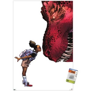 Trends International Marvel Moon Girl & Devil Dinosaur - Kiss Unframed Wall Poster Prints - 1 of 4
