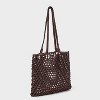 Crochet Shopper Market Tote Handbag - A New Day™ - 3 of 4
