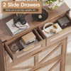 Shoe Cabinet with 3 Flip Drawers & 2 Drawers, Narrow Slim Organizer Rack - 3 of 4