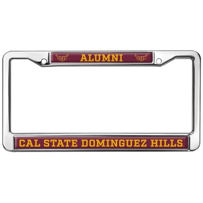 Cal State Dominguez Hills Alumni Logo Full Size Standard License Plate Metal Frame