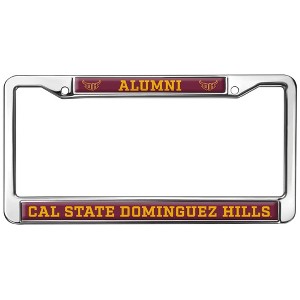 Cal State Dominguez Hills Alumni Logo Full Size Standard License Plate Metal Frame - 1 of 4