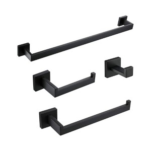 Apex Vanguards 24-Inch Black Bathroom Towel Rack - 1 of 3