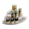 iDESIGN Twillo Plastic Spice Rack Corner Organizer Clear: Multicolored Kitchen Cabinet Storage, 14" x 10" x 4" - 3 of 4