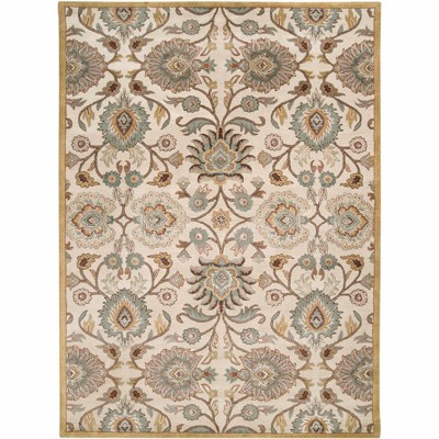 Hauteloom Caesar  Hand Tufted Tan 1012 Wool Rug