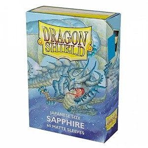 Dragon Shield – Matte: Sapphire (Tuquoise) 60 CT Japanese Size Card Sleeves - MTG Card Sleeves Smooth & Tough - Compatible with Pokemon & Magic The - 1 of 3