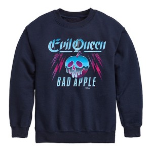 Boys' - Disney Villains - Evil Queen Bad Apple Graphic Long Sleeve Fleece Sweatshirt - 1 of 4