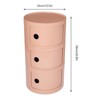 YIYIBYUS Narrow Nightstand Round End Table with Storage - 4 of 4