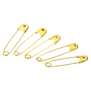 Unique Bargains Metal DIY Blankets Crafts Brooch Making Home Sewing Nickle Plated Safety Pins 200 Pcs - 1 of 4