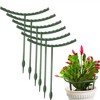 Tuinplant Ondersteuning Stake,Plant Ondersteuning Ring Metalen Halve Ronde Plant Stakes - 3 of 4