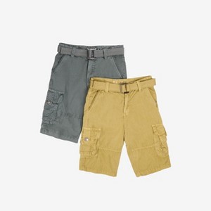 Raw X Kids and Boys 100% Cotton Belted Twill Cargo Shorts 8-18 - 1 of 4
