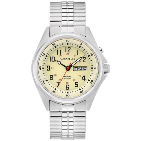 Caravelle designed by Bulova Men's Traditional 3-Hand Quartz Watch with Light Up Feature - image 1 of 4