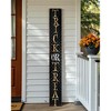 HomeRoots 72" Black And Gold Solid Wood Trick or Treat Halloween Porch Sign - 2 of 4