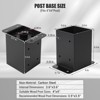 Post Base for Deck,Deck Post Bracket,Post Holder for Fence Deck,Pergola and Gazebo - 2 of 4