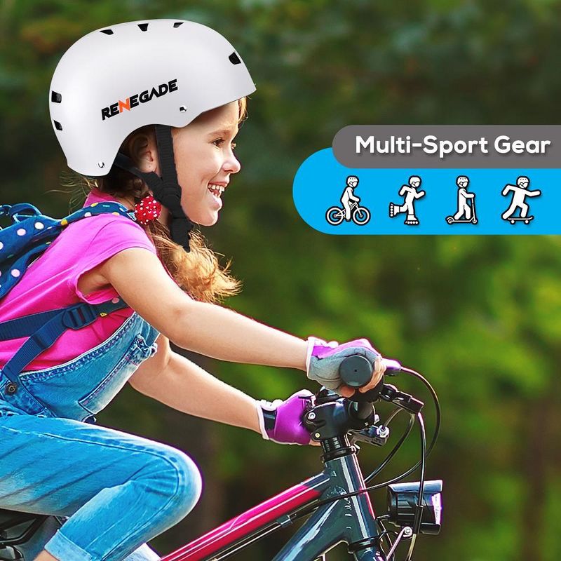 Hurtle Adjustable Sports Safety Helmet - Includes Travel Bag (White), 2 of 10
