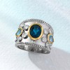 Ross-Simons 3.70 ct. t.w. Blue and White Topaz Ring in Sterling Silver With 14kt Yellow Gold - 4 of 4