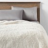 Extra Plush Faux Fur Bed Throw Ivory - Threshold™ - image 2 of 3