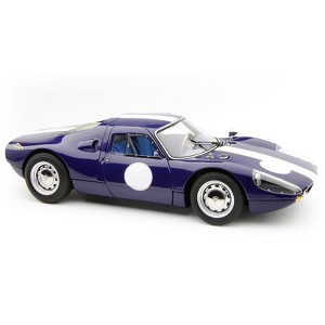 Porsche 904 Carrera GTS Dark Blue with White Stripe "Bonhams Scottsdale Auction 2017" Limited Ed 1/18 Diecast Model Car by CMC - 1 of 4