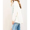 Women's Floral Embroidered Tunic Blouse - entro - 2 of 4