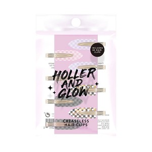 Holler and Glow Creaseless Hair Clips - Gold - 8ct - 1 of 4