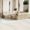 vidaXL Garden Sofa Set Beige PE rattan Large Modular Garden Sofa Set - 2 of 4