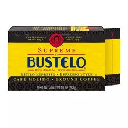 Cafe Bustelo Supreme Espresso Dark Roast Ground Coffee - 10oz