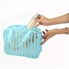 Unique Bargains Large Capacity PVC Clear Zipper Makeup Bag Organizers 1 Pc - 3 of 4