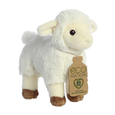 Aurora Small Lamb Eco Nation Eco-friendly Stuffed Animal White 8" : Target