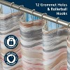LunaLulinlk 14 Piece Fabric Shower Curtain Set, PEVA Liner & Hooks - 2 of 4