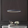 JONATHAN Y Brice Modern Contemporary Metal Round Dimmable Integrated LED Pendant - 3 of 4