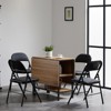 Karl Home | Plastic / Resin Padded Office Folding Chairs Folding Chair Set (Set of 4) - 3 of 4