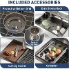 Single Bowl Kitchen Sink, 16 Gauge Stainless Steel Workstation with Accessories, Silver Undermount for Bar & Kitchen - 4 of 4