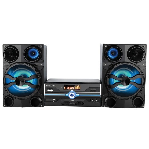 IQ Sound® Hi-Fi Bluetooth® 2.0-Channel Multimedia Audio System with FM  Radio and Auxiliary/USB/Microphone Inputs, IQ-9000BT