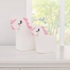 Little Love by NoJo White Unicorn Felt Storage Caddy 2pc - image 4 of 4