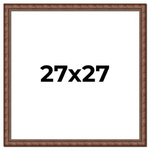 PosterPalooza | 27x27 Modern Bamboo Picture Frame, UV Acrylic, 5 Finishes - 1 of 4