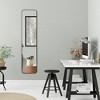 Americanflat - 13x58 Framed Rectangular Mirror with Metallic Accent for Bedroom Living Room Bathroom - image 3 of 4