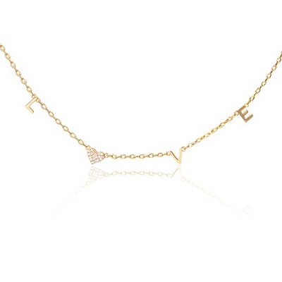 Benevolence LA 14K Gold Dipped Love Necklace