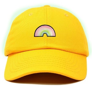 Dalix Robot Embroidered Glow in the Dark Retro Dad Hat Cotton Baseball Cap Adjustable Mens - 1 of 4