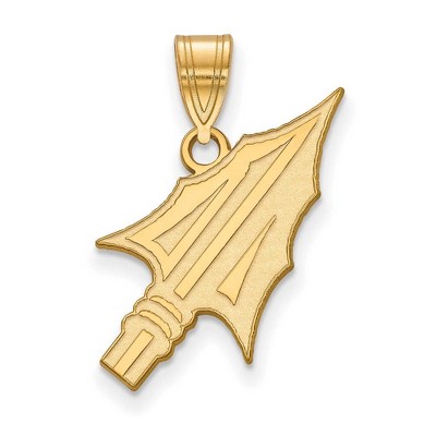 Black Bow Jewelry 14k Yellow Gold Florida State Seminoles NCAA Large Pendant