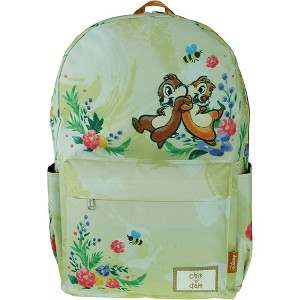 Disney Chip 'N Dale Backpack 17" with Laptop Compartment for School, Travel, and Work Black - 1 of 4