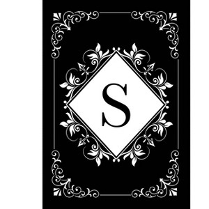 Briarwood Lane Everyday Double Sided Garden Flag 12x18 For Outdoor Black and White Monogram S Garden Flag Flags For Outside - 1 of 4