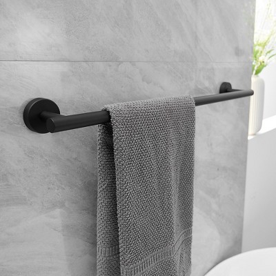 Matte Black Stainless Steel 5-Piece Bathroom Hardware Set