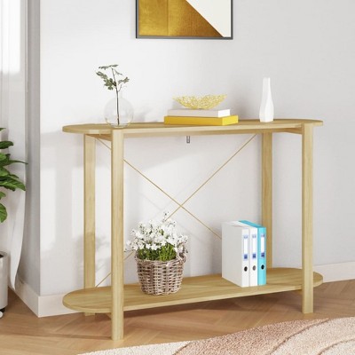 vidaXL Console Table 43.3 in.x15 in.x29.5 in. Engineered Wood