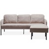 CAVINAS Comfy Sofa Upholstered Fabric Small Couches for Bedroom, Apartment, Living Room - 2 of 4