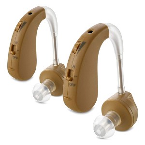 MEDca Digital Hearing Amplifier, BTE Behind the Ear Sound Amplifier Pair and Personal Sound Enhancer Set with Noise Reducing Feature - 1 of 4