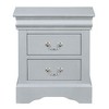 Sapphtopaz Modern Night Stand with 2 Storage Drawers Wood Entryway Table Decor with Sturdy Base Nightstand for Bedroom, Living Room - 2 of 4