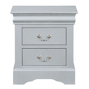 NicBex 2-Drawer Nightstand Modern Wooden Bedside Table with Metal Handles End Table for Living Room, Bedroom - 1 of 4