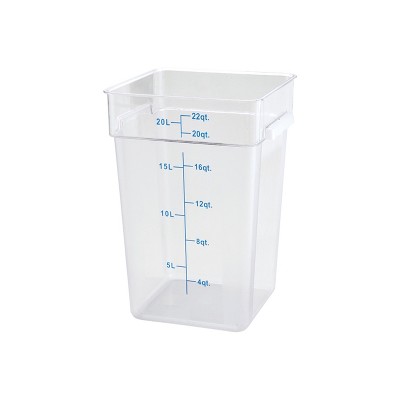 Winco Storage Container, Clear Polycarbonate, Square, 2 Quart : Target