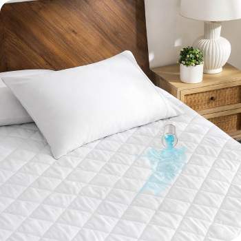 Waterproof Quilted Mattress Pad by Bare Home