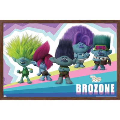 Trends International Trolls: Band Together - Brozone Framed Wall Poster 